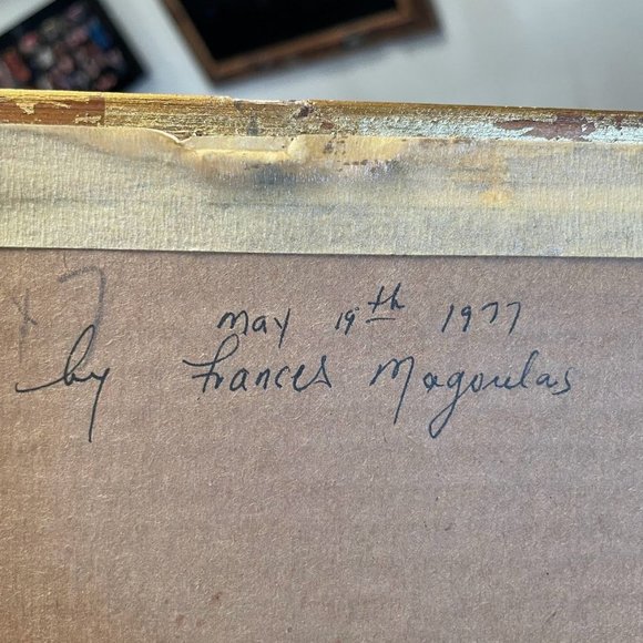 Vintage Shell Floral Handcrafted Picture Set (2) - Picture 6 of 13